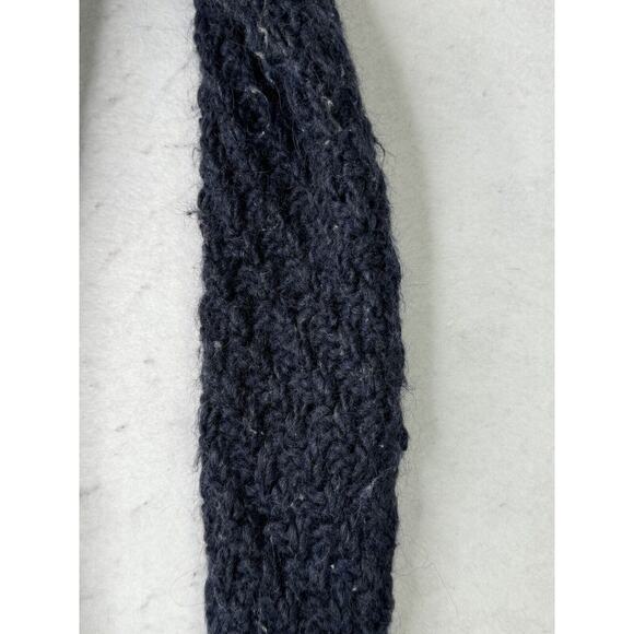 Free People Wool & Alpaca Blend Dark Navy Blue Long Cardigan Sweater Size Small - Picture 10 of 13